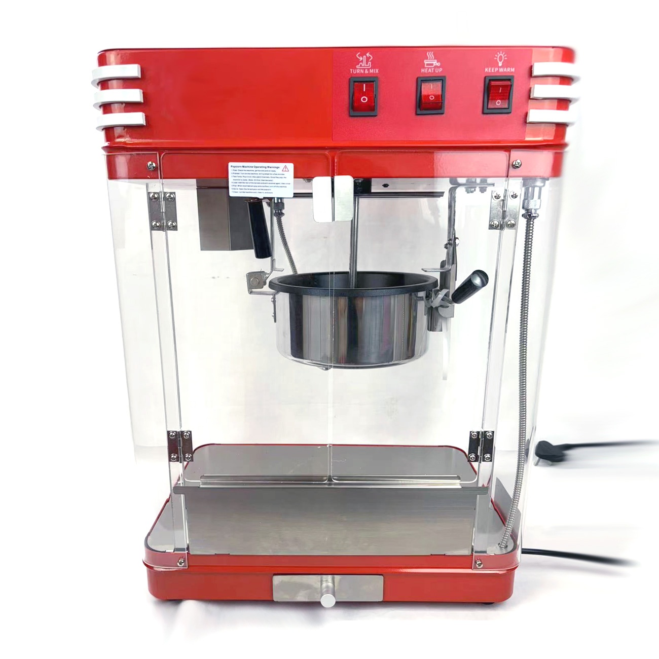 Commercial Popcorn Maker 8Oz - 8온스 용량의 상업용 팝콘 기계, 영화관용
