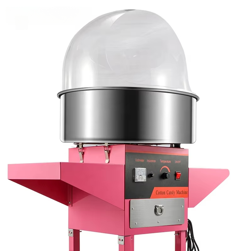 Commercial Cotton Candy Machine Cart - 전문 휴대용 스테인레스 스틸 솜사탕 만드는