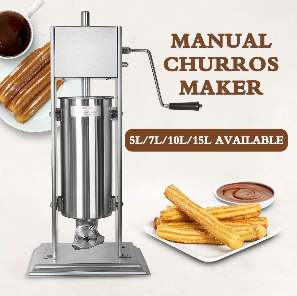 Churros Extruder Machine Manual - 홈와이즈 3L/5L 수동 추로스 메이커 라틴