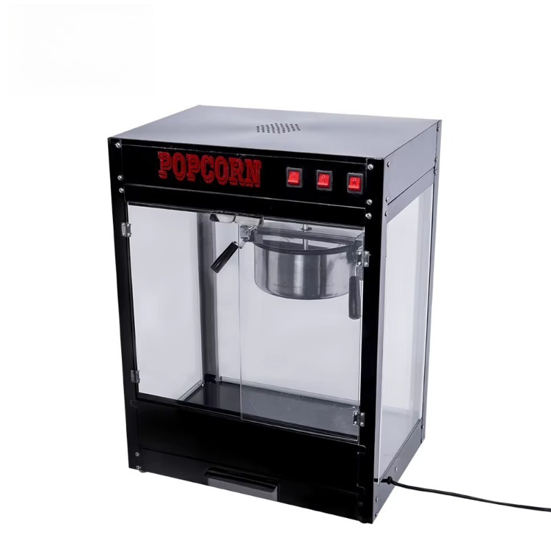 Commercial Popcorn Maker 8Oz - 8온스 바 스타일 소형 블랙 팝콘