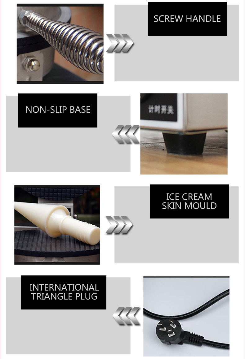 Commercial Waffle Cone Maker Ice Cream - 상업용 아이스크림 콘 기계 와플 크러스트