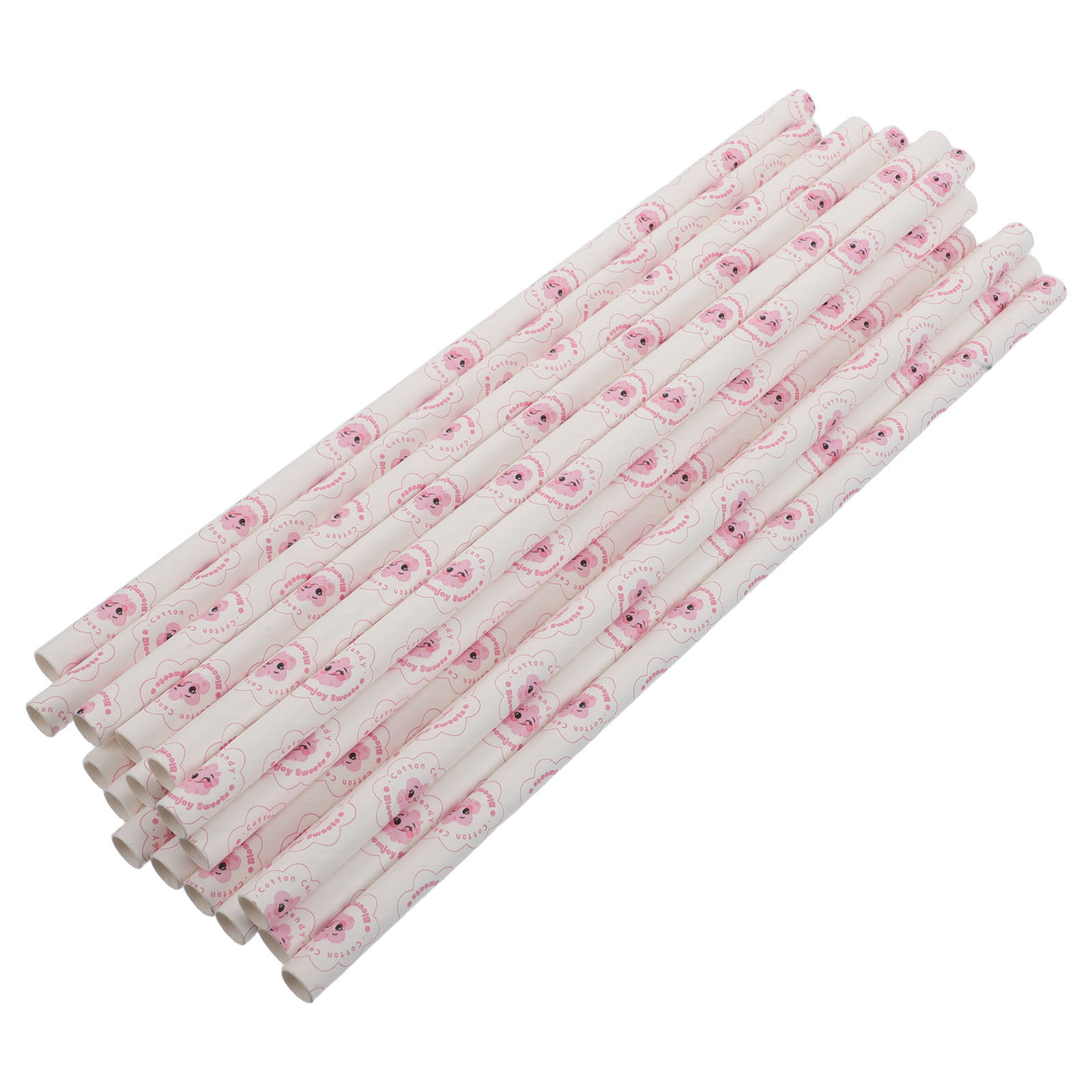 Cotton Candy Cones Paper Sticks - 50개입, 30cm 길이의 식품 등급 일회용