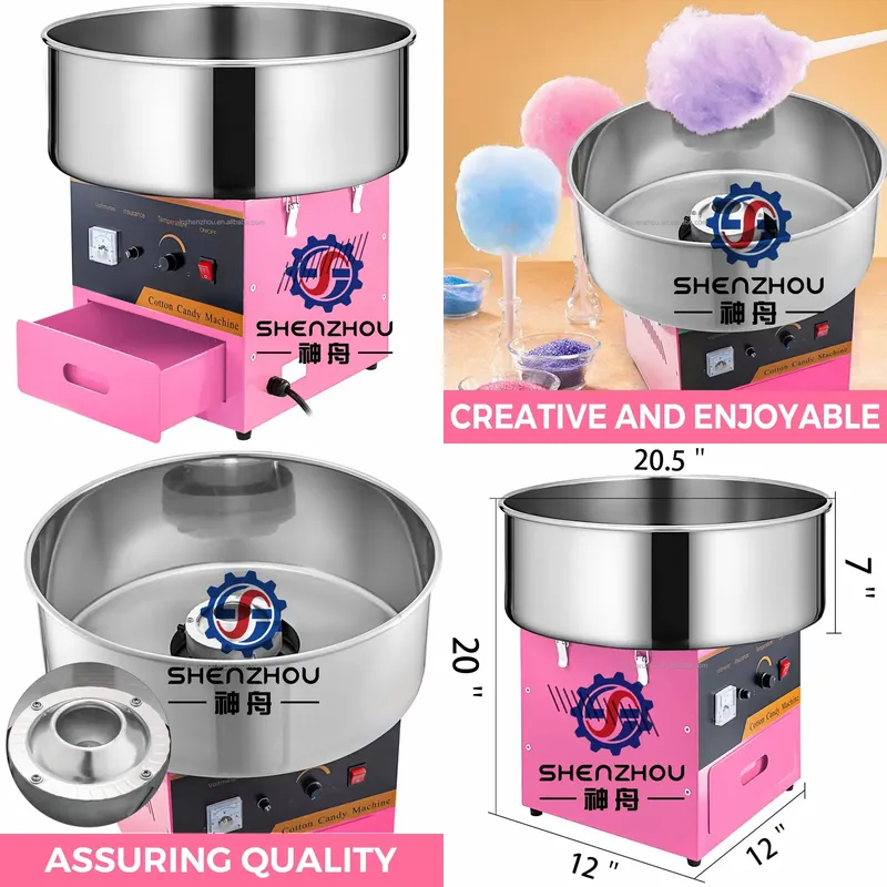 Commercial Cotton Candy Machine Cart - 2026년형 전기식 전자동 꽃솜사탕 기계 카트형