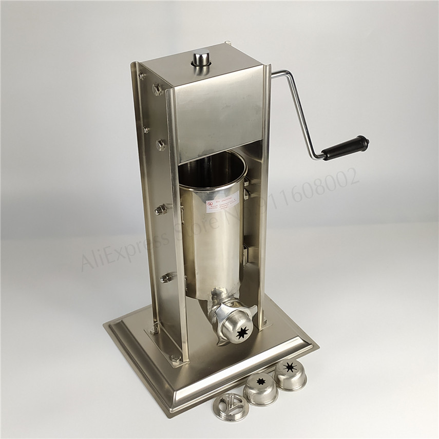 츄러로 제조기 2L 소시지 스터퍼 필러 소시지 살라미  - Churros Extruder Machine Manual 리뷰 및 가격