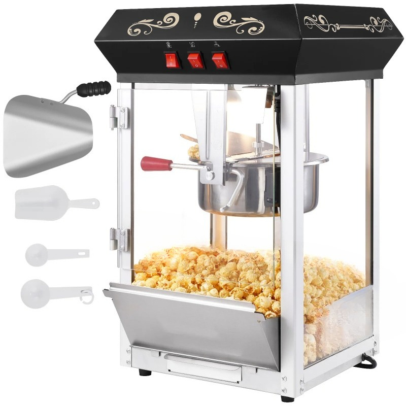 팝콘 메이커 850W 팝콘 기계 8온스 용량, 한 배치 - Commercial Popcorn Maker 8Oz 리뷰 및 가격