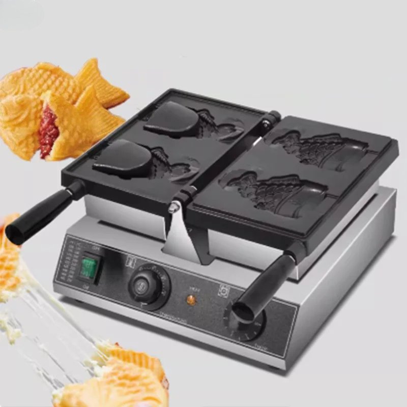 상업용 전기식 2구 개방형 물고기 모양 타이야키 제조기 - Commercial Waffle Cone Maker Ice Cream 리뷰 및 가격