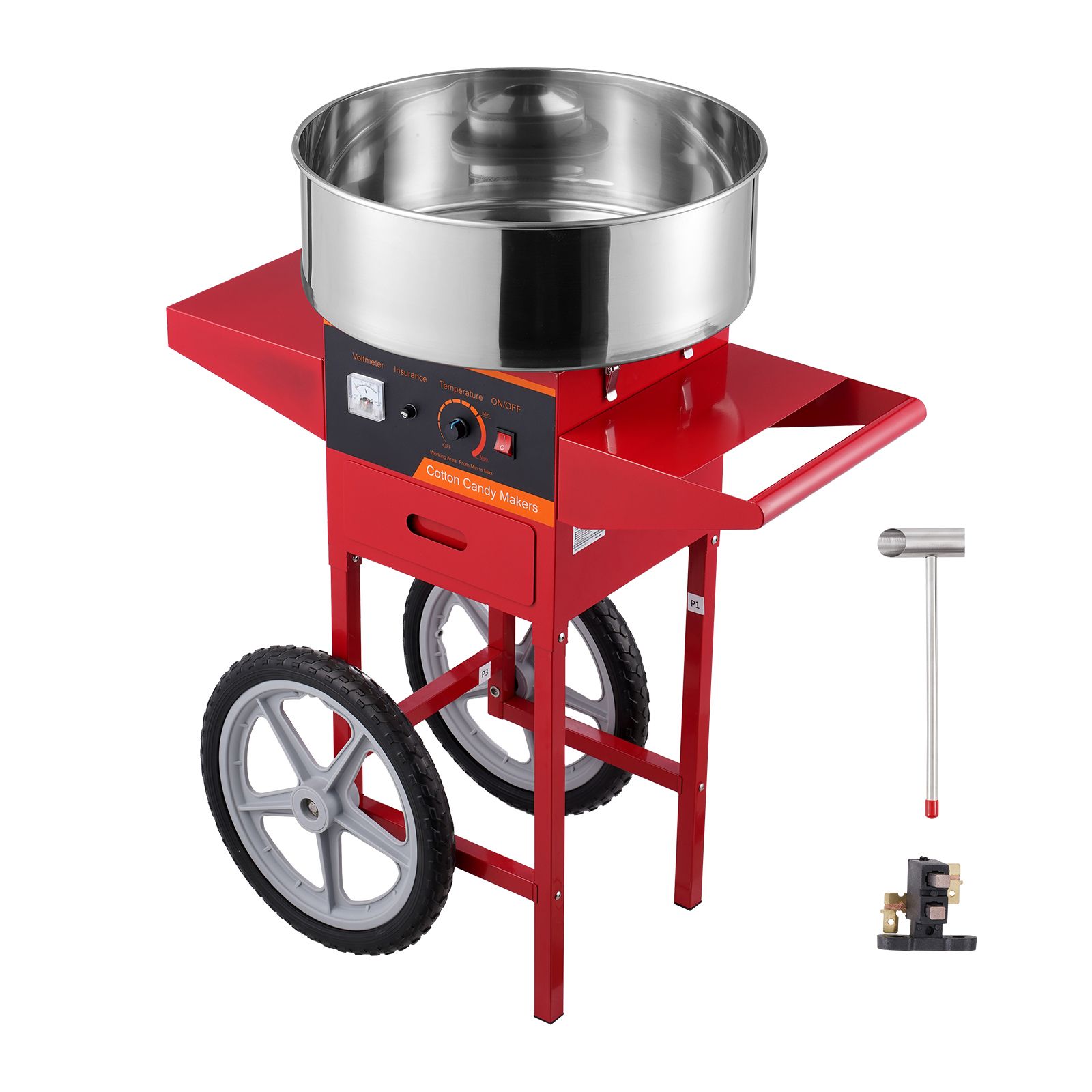 전기 솜사탕 기계(카트 포함), 1000W 상업용 솜사 - Commercial Cotton Candy Machine Cart 리뷰 및 가격