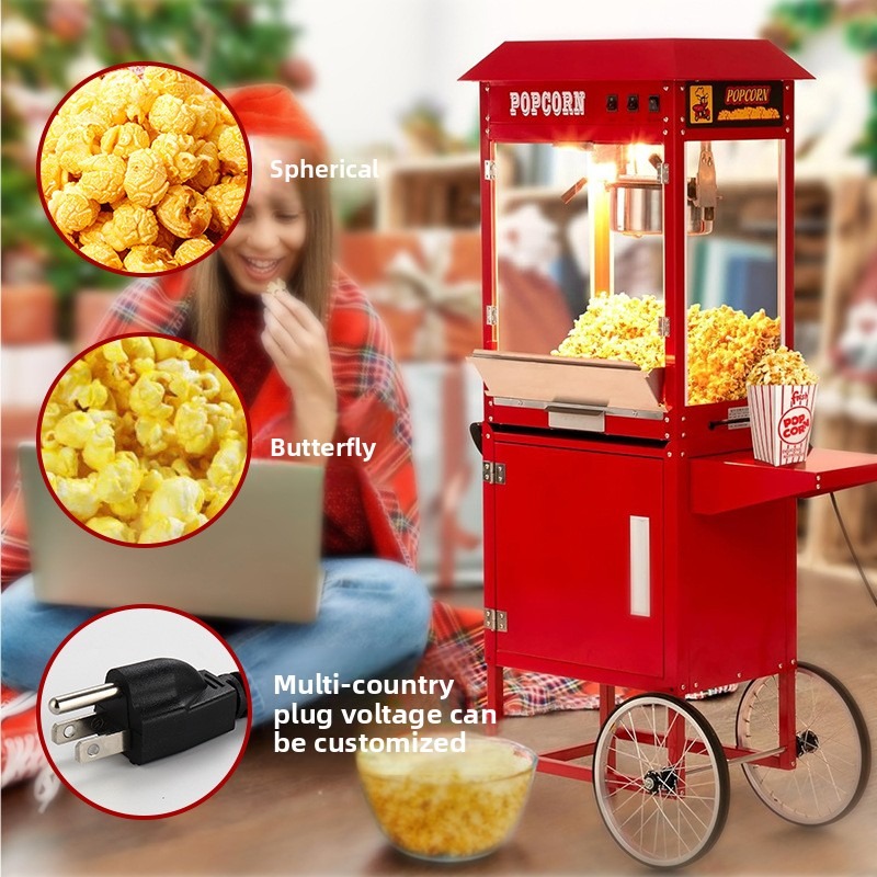 전기 팝콘 기계, 8온스 용량, 1600W, 자동, 구 - Commercial Popcorn Maker 8Oz 리뷰 및 가격