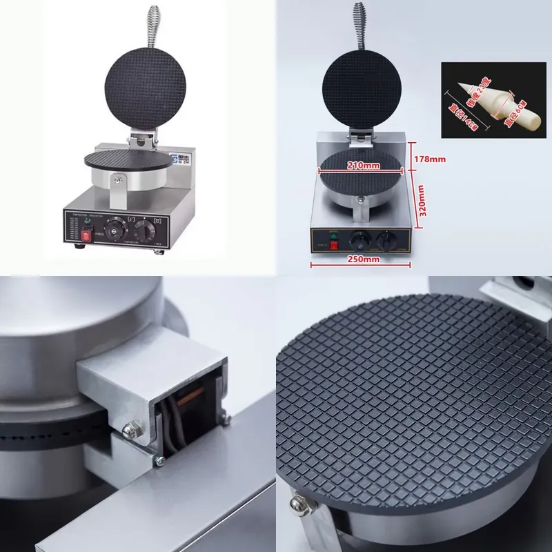 테바크 공장 스낵 기계 전기 와플 제조기 아이스크림 콘 - Commercial Waffle Cone Maker Ice Cream 리뷰 및 가격