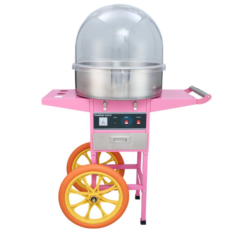 상업용 전기 솜사탕 기계(이동식 판매대 포함) - 길거 - Commercial Cotton Candy Machine Cart 리뷰 및 가격