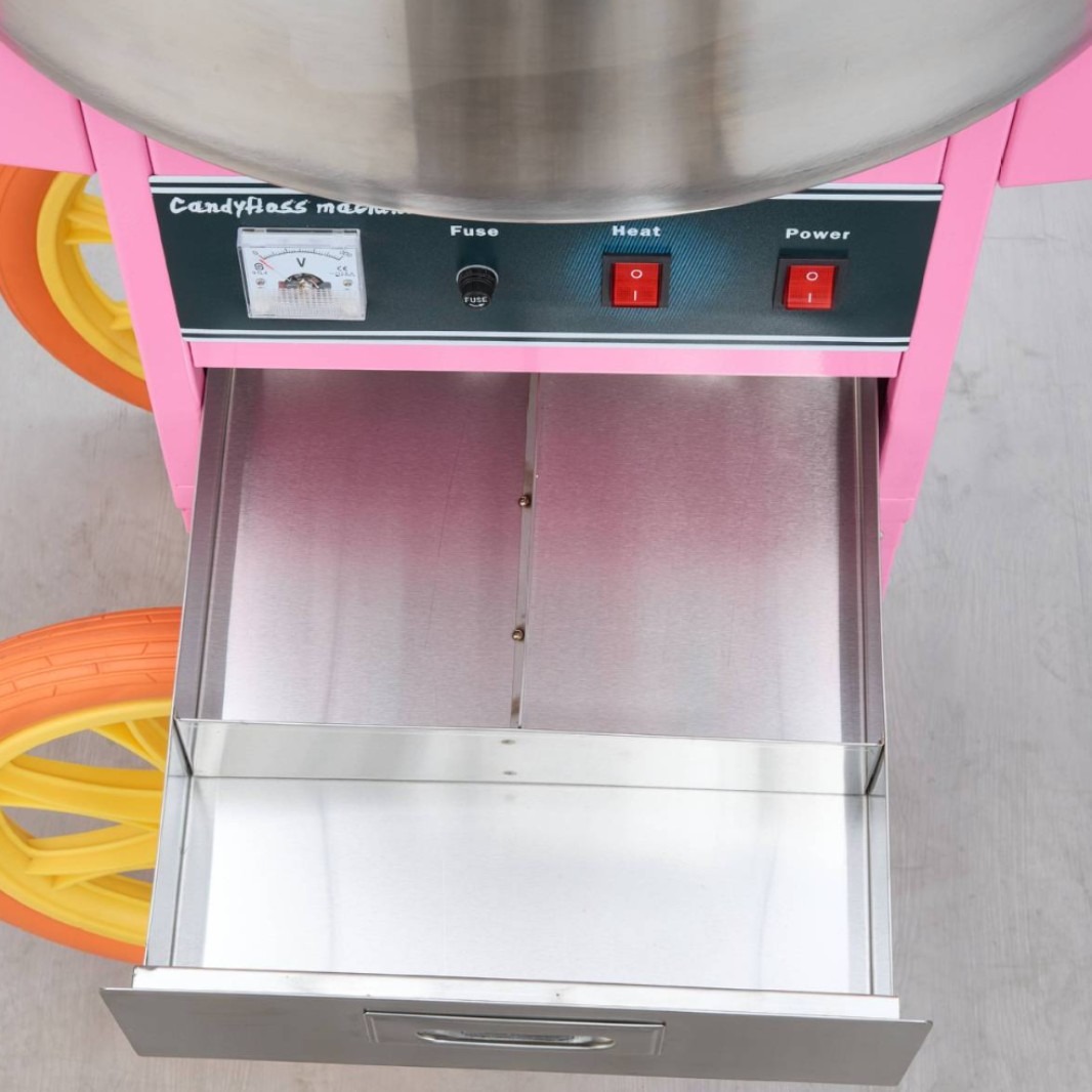 상업용 전기 솜사탕 기계(이동식 판매대 포함) - 길거 - Commercial Cotton Candy Machine Cart 리뷰 및 가격