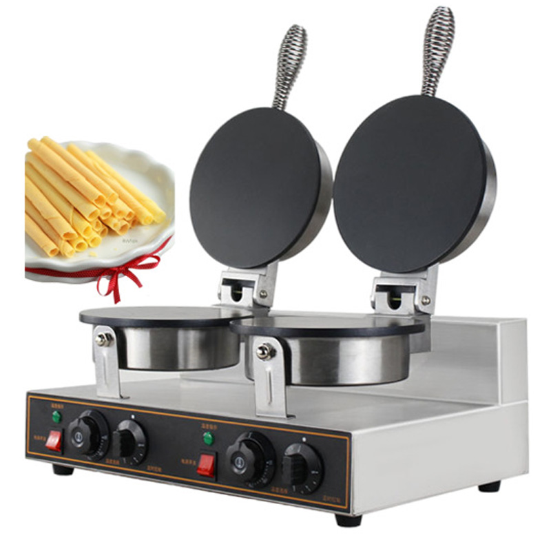 상업용 이중 헤드 에그롤 제조기, 전기 와플 제조기,  - Commercial Waffle Cone Maker Ice Cream 리뷰 및 가격